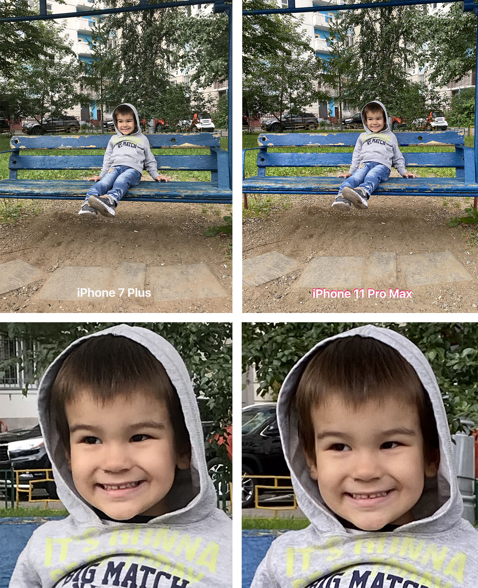 Сравнение фото iphone 7 и iphone 7 plus