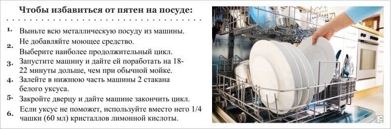 Посудомоечная машина плохо моет посуду - наши действия