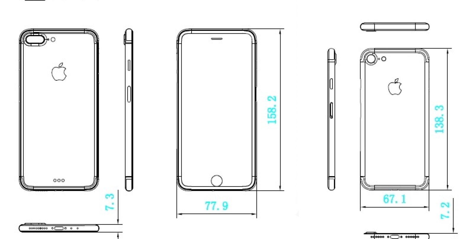 Айфон 7 Размеры