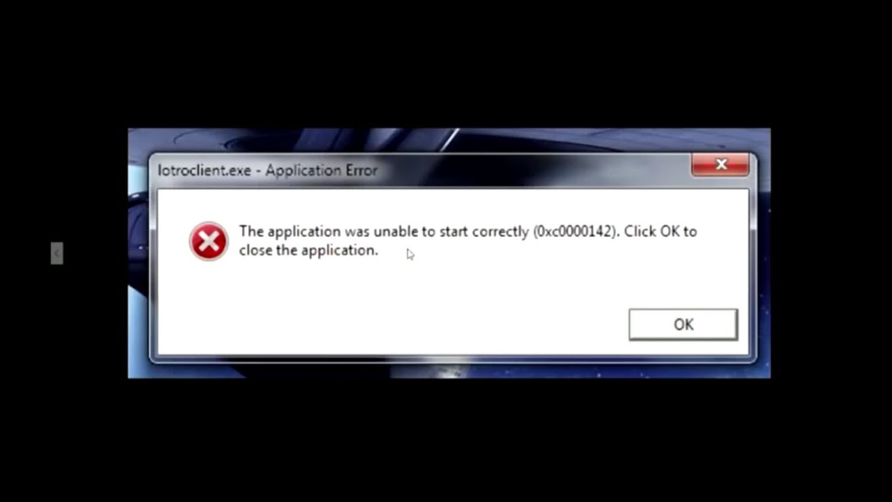 Как исправить ошибку при запуске приложения 0xc0000142 windows 10