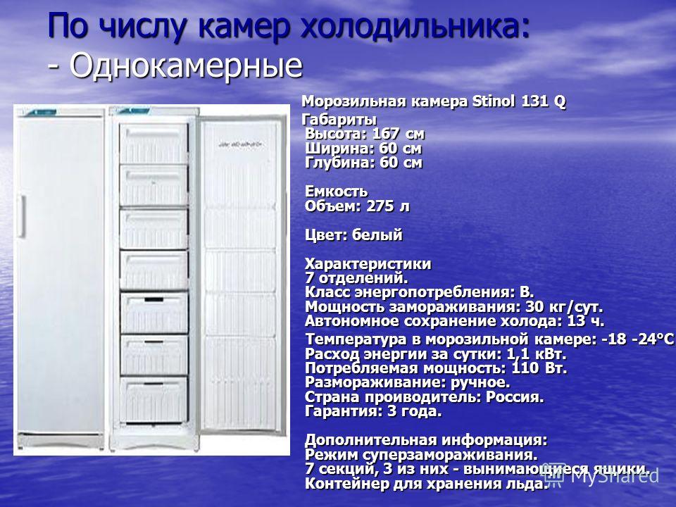 Ширина, высота и глубина холодильника, стандартные и нестандартные габариты