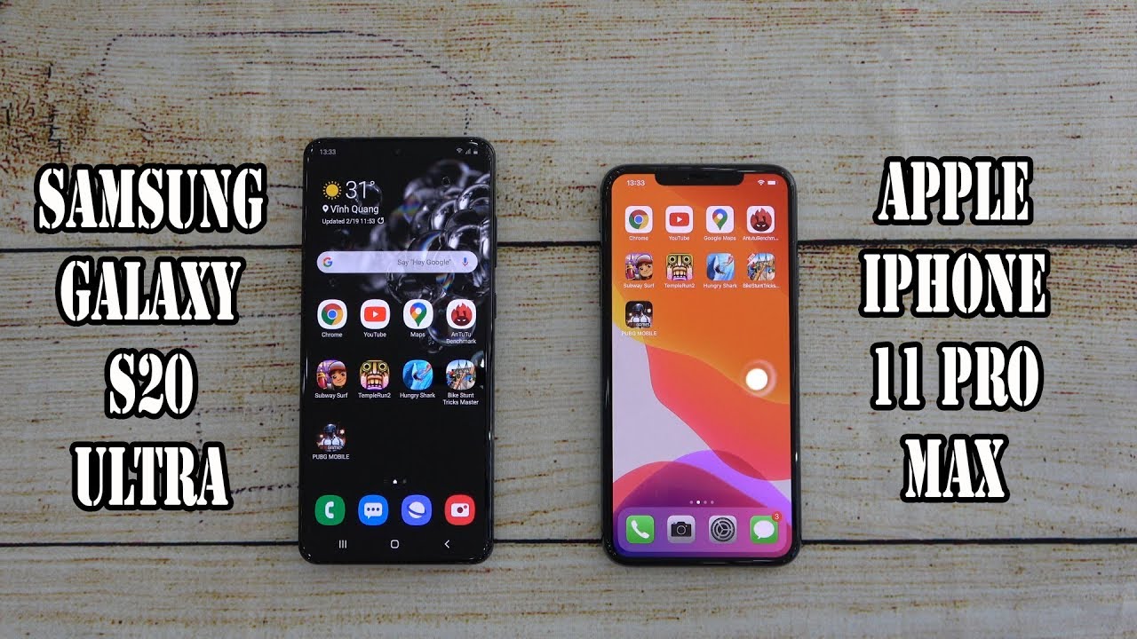 Apple iphone 11 vs samsung galaxy s20 ultra