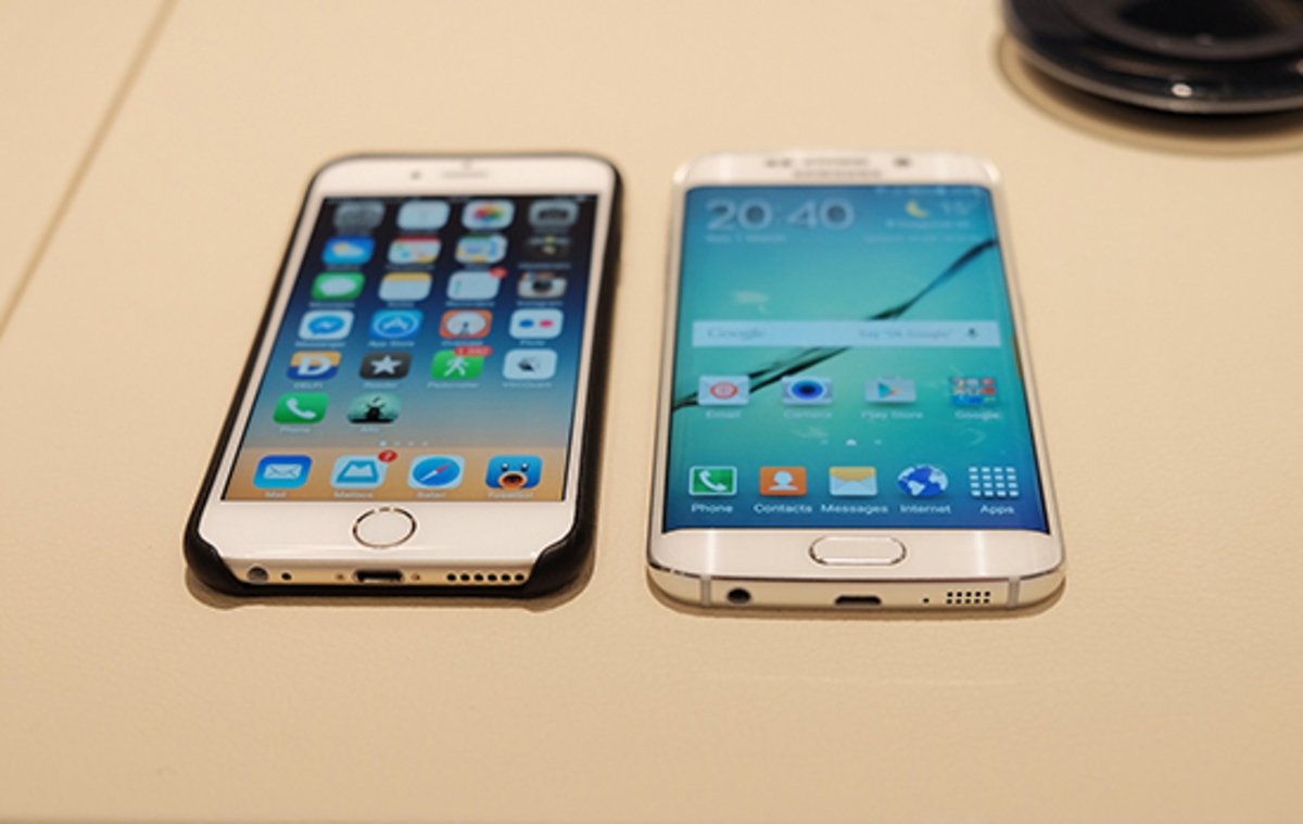 Самсунг 6 и 6 сравнение. Iphone 6 Samsung s6. Galaxy s6 Edge vs iphone 6. Samsung Galaxy 6s Plus фото. Сравнение Samsung Galaxy s6 и Apple iphone.
