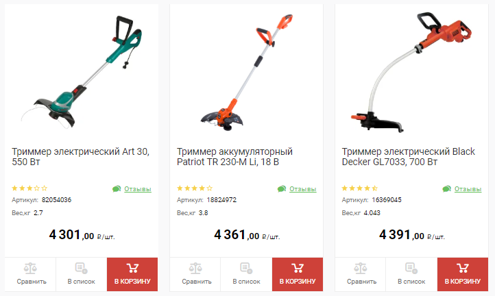 Купить Электрический Триммер Тверь