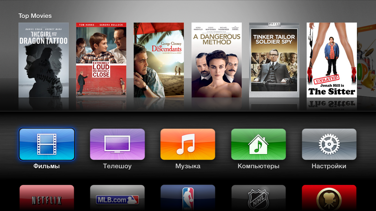 Подключение к телевизору и настройка apple tv